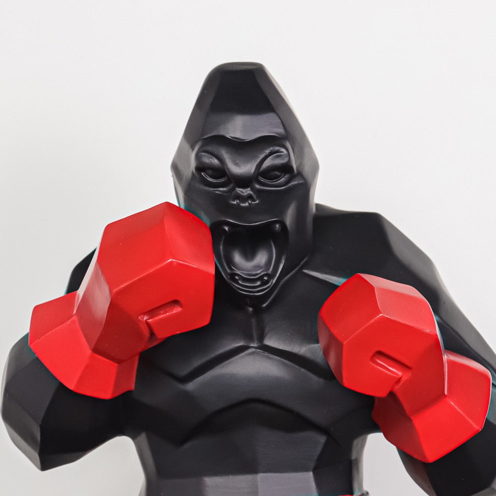 Statue Gorille Boxeur
