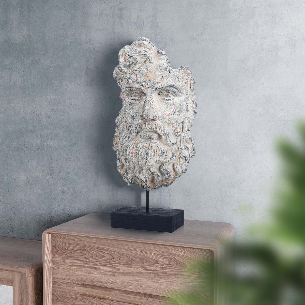 Man Face Sculpture 