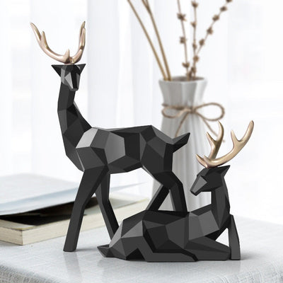 Origami Deer Statue 