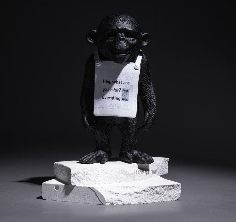 Monkey Design Statue