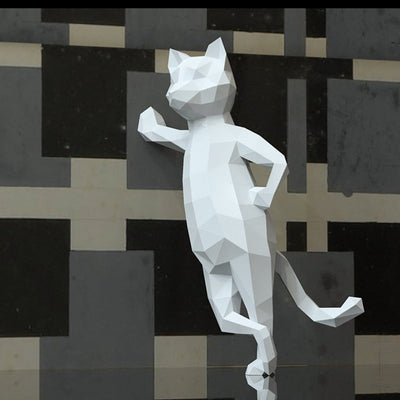 Origami Cat Sculpture 