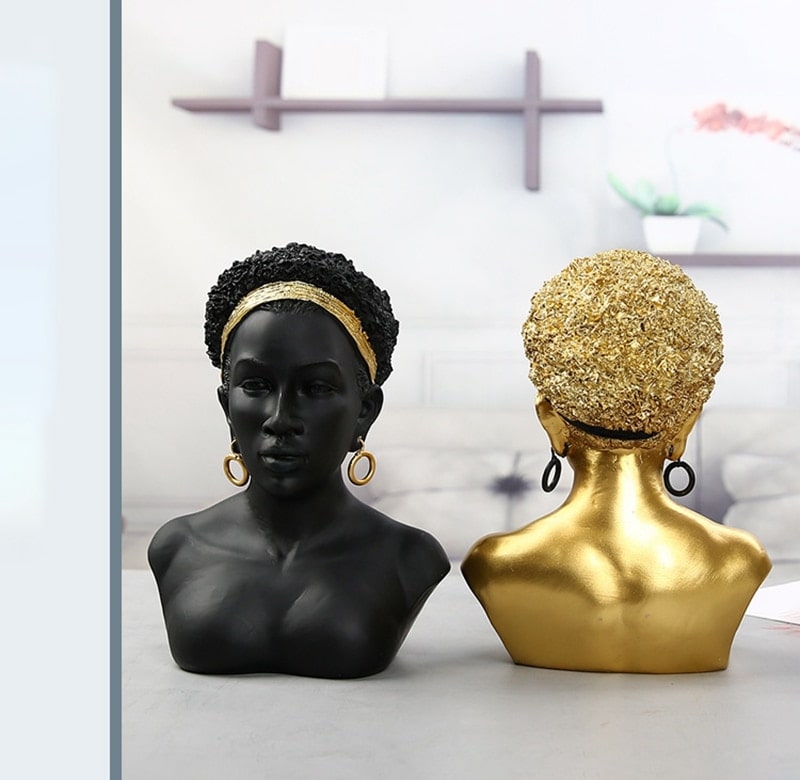 African Woman Bust 