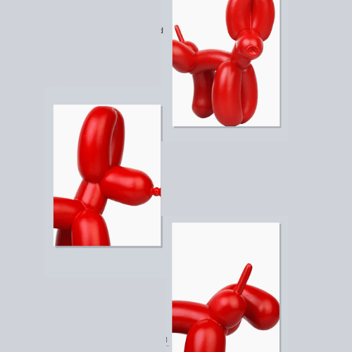 Red Dog Balloon Statue 