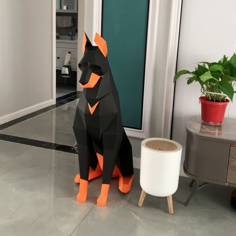 Origami Dog Statue