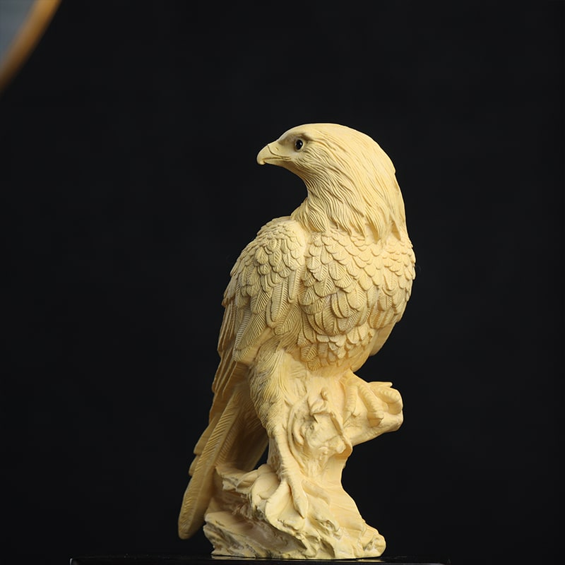 Wooden Bird Statue 