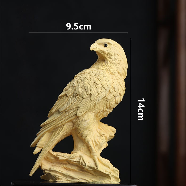 Wooden Bird Statue 