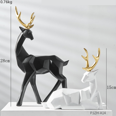 Sculpture Cerf (deux éléments)